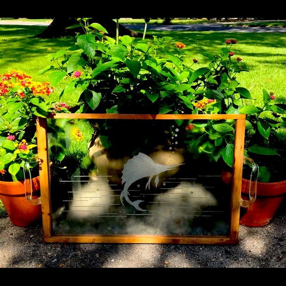 Vintage 1940s 50s Lucite Handles Glass SWORDFISH - Picture 3 of 3